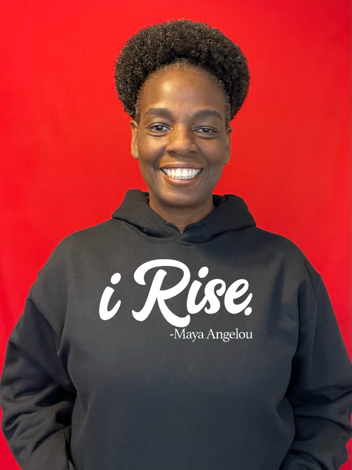 i Rise Black Hoodie