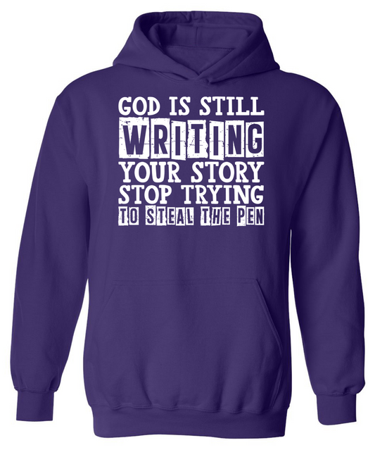 Men's God is Still Writing Your Story Bright Colors Hoodie