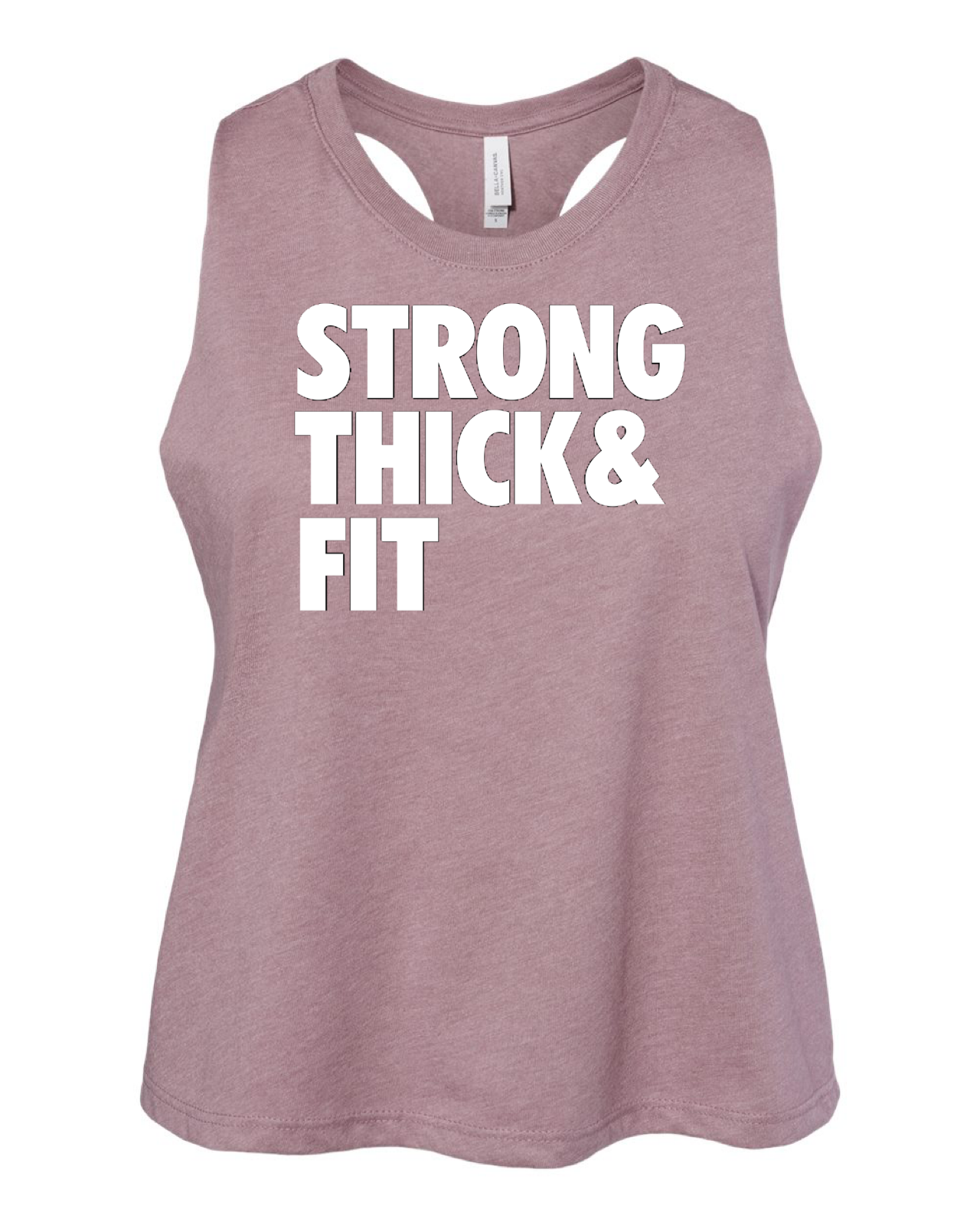 Strong Thick Fit  Racerback Crop Tank