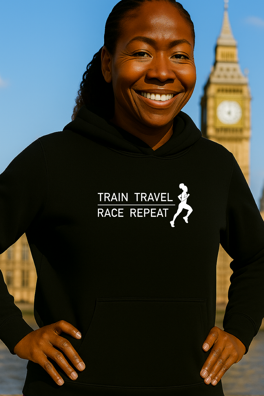 Train Travel Race Repeat Hoodie