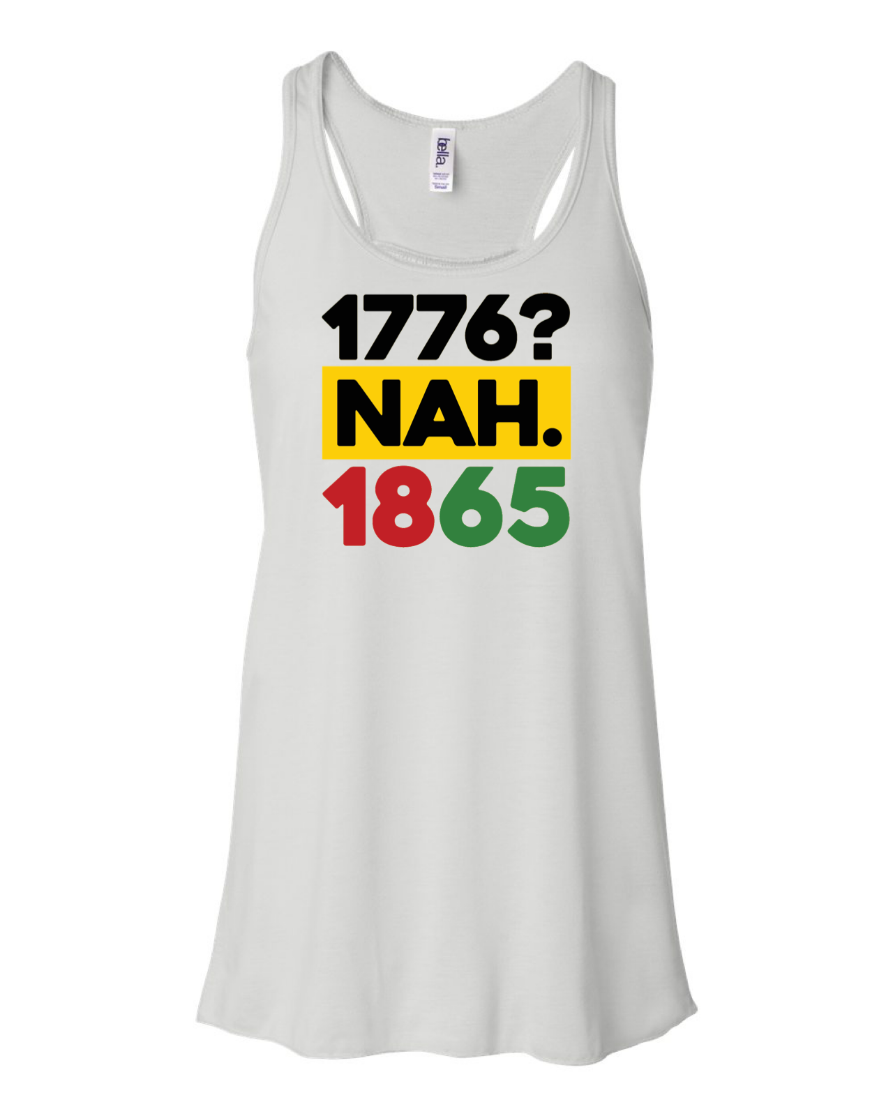 Juneteenth workout tank top - 1776 Nah 1865