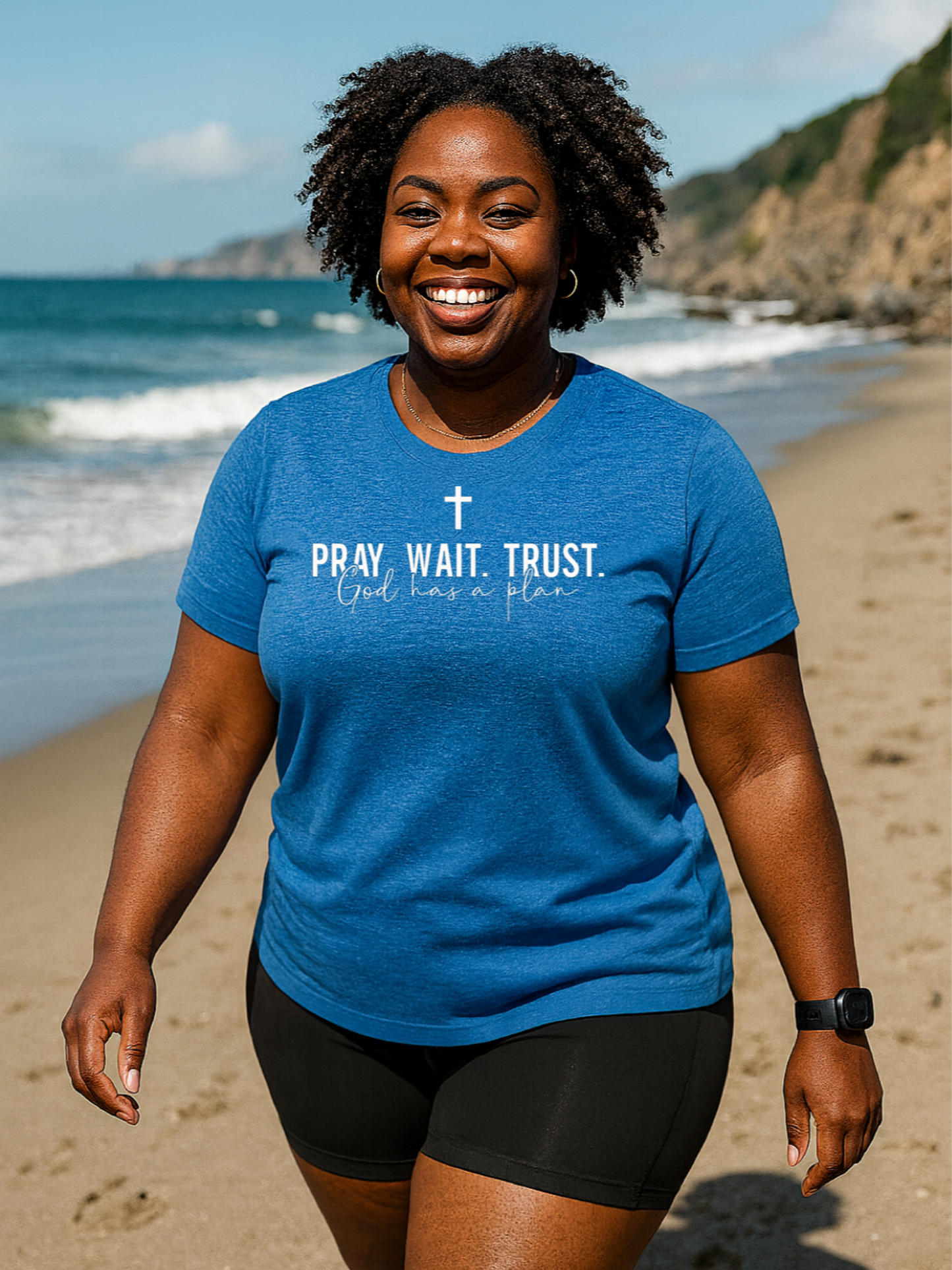 Pray Wait Trust God Has A Plan  Unisex T-Shirt