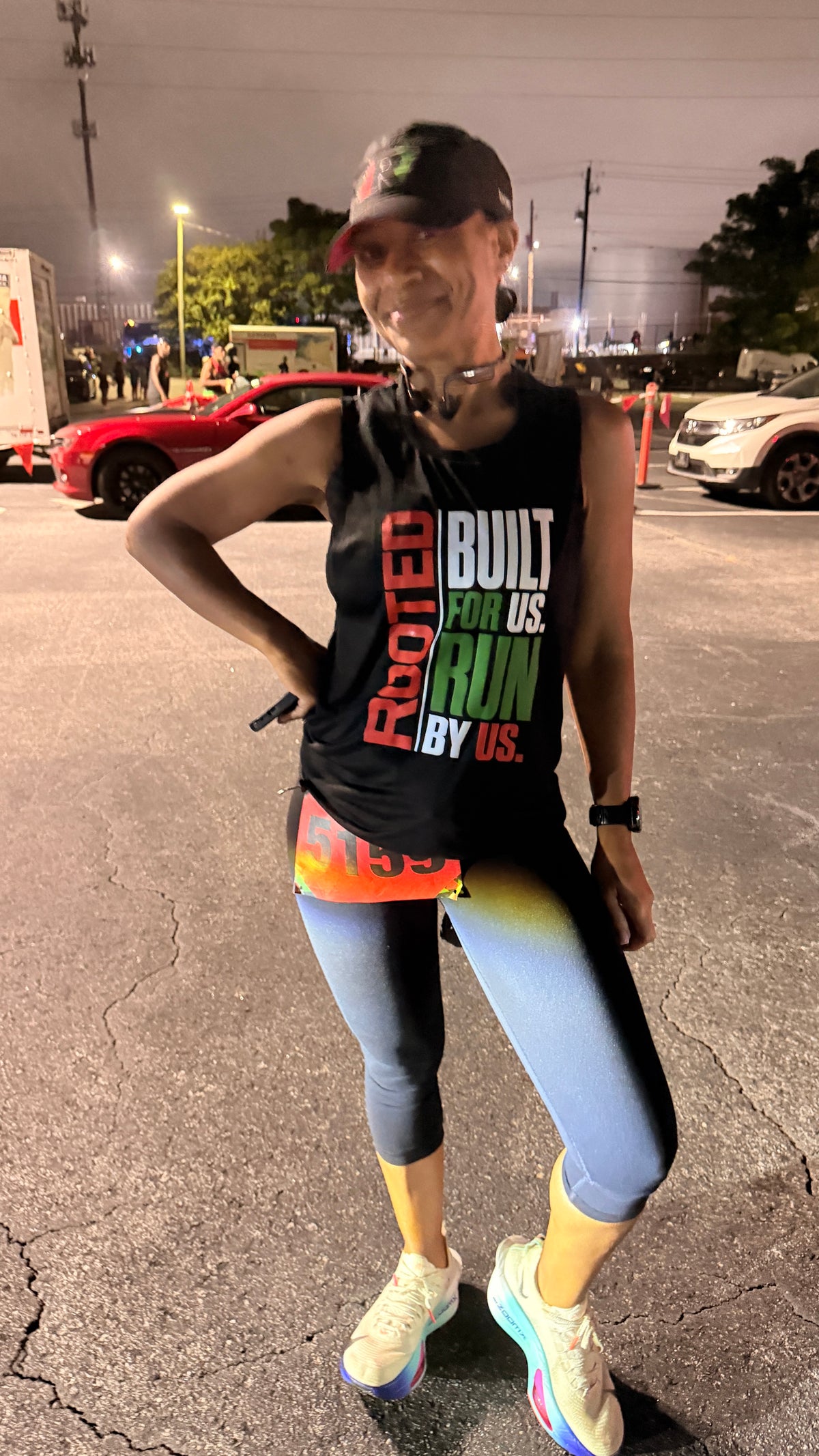 Rooted- Built For Us Run By Us  Muscle Tank