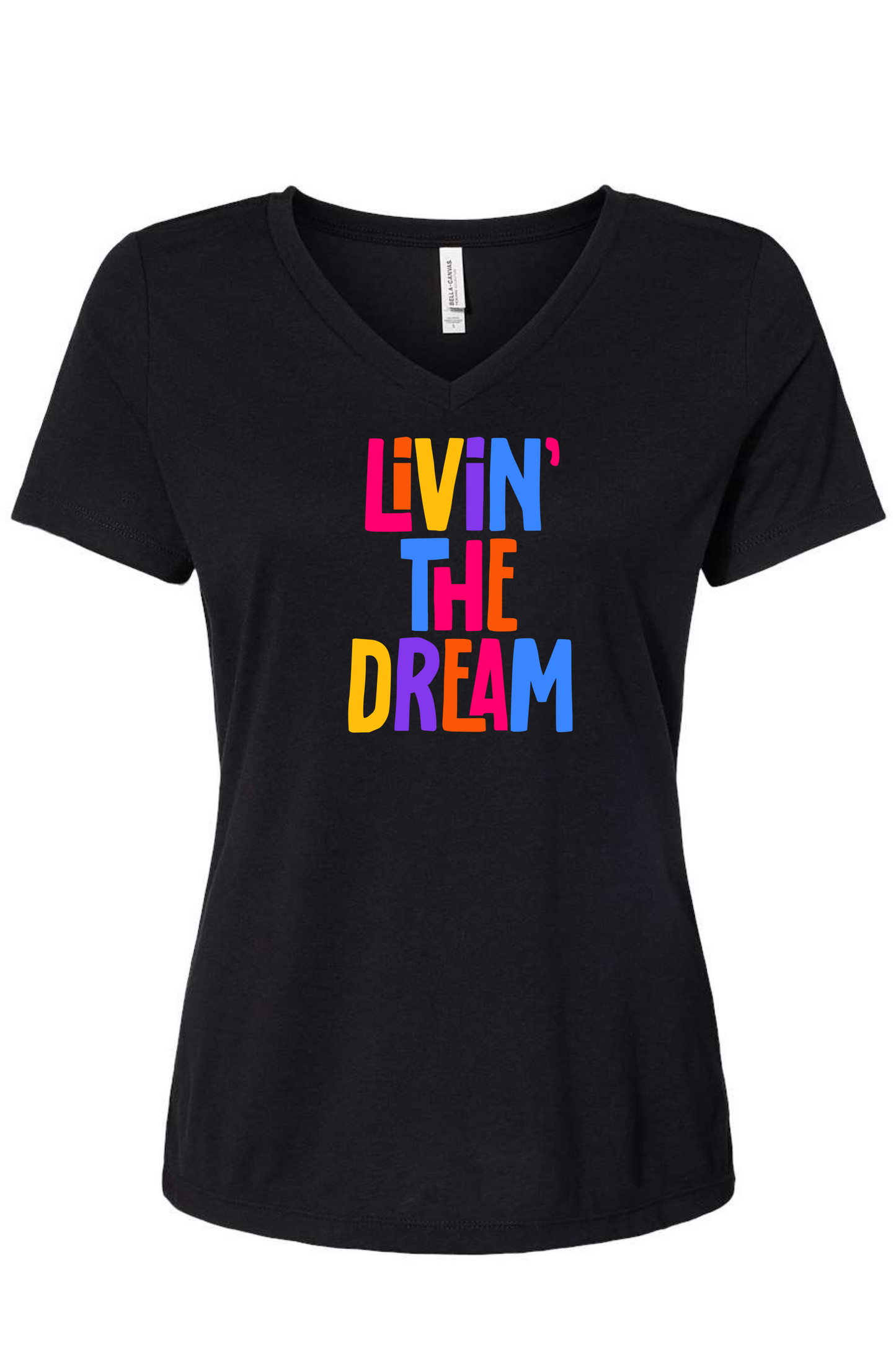 Livin" The Dream Tri- Blend V-Neck T-Shirt