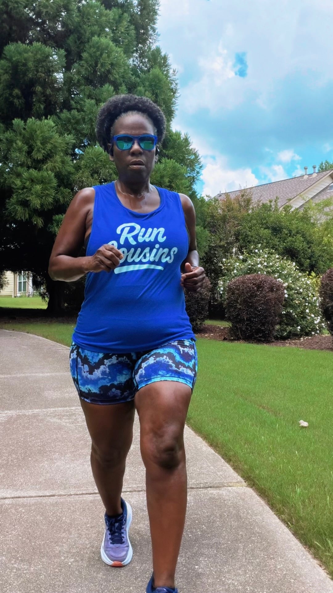 Run Cousins Muscle Tank (Royal Blue)
