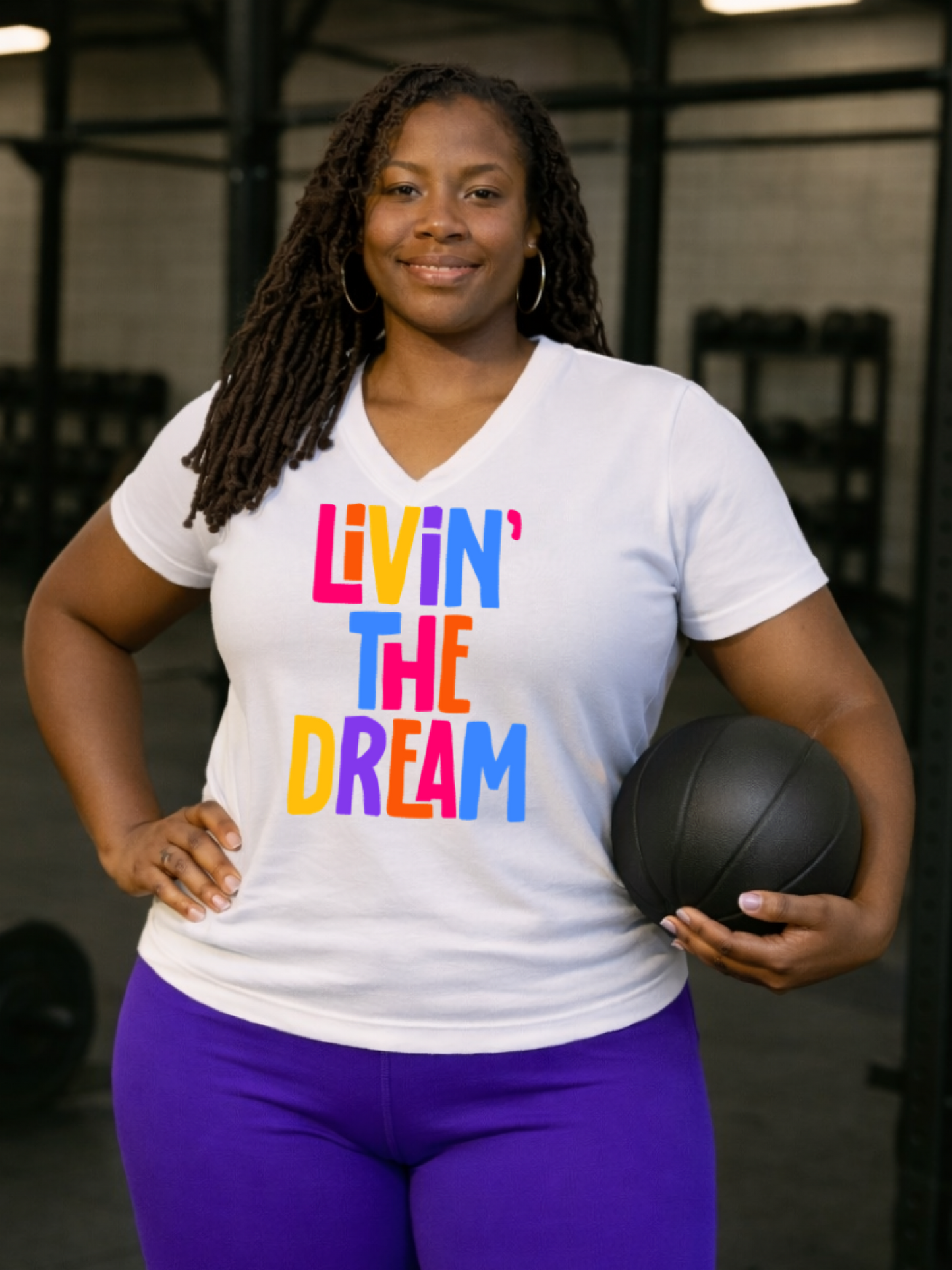 Livin" The Dream Tri- Blend V-Neck T-Shirt