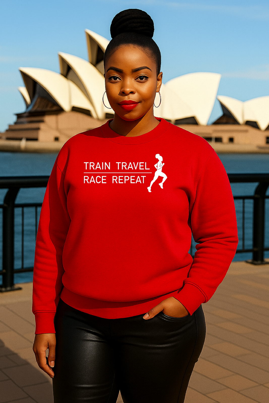 Train Travel Race Repeat Sweatshirt