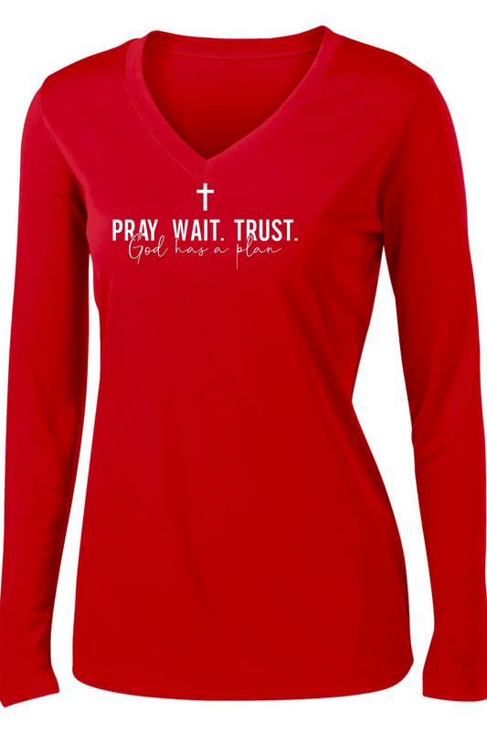 Pray Wait Trust Long Sleeve T-shirt