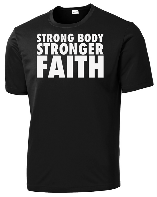 Men’s Strong Body Stronger Faith T-Shirt