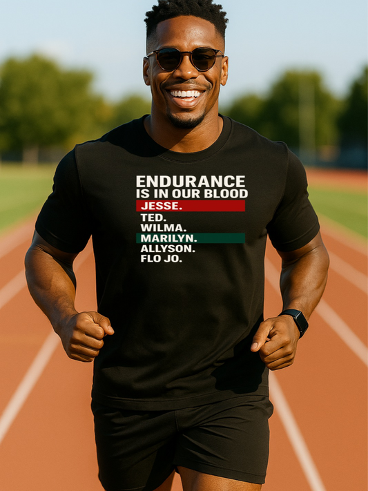 Endurance is in our Blood Performance T-shirt