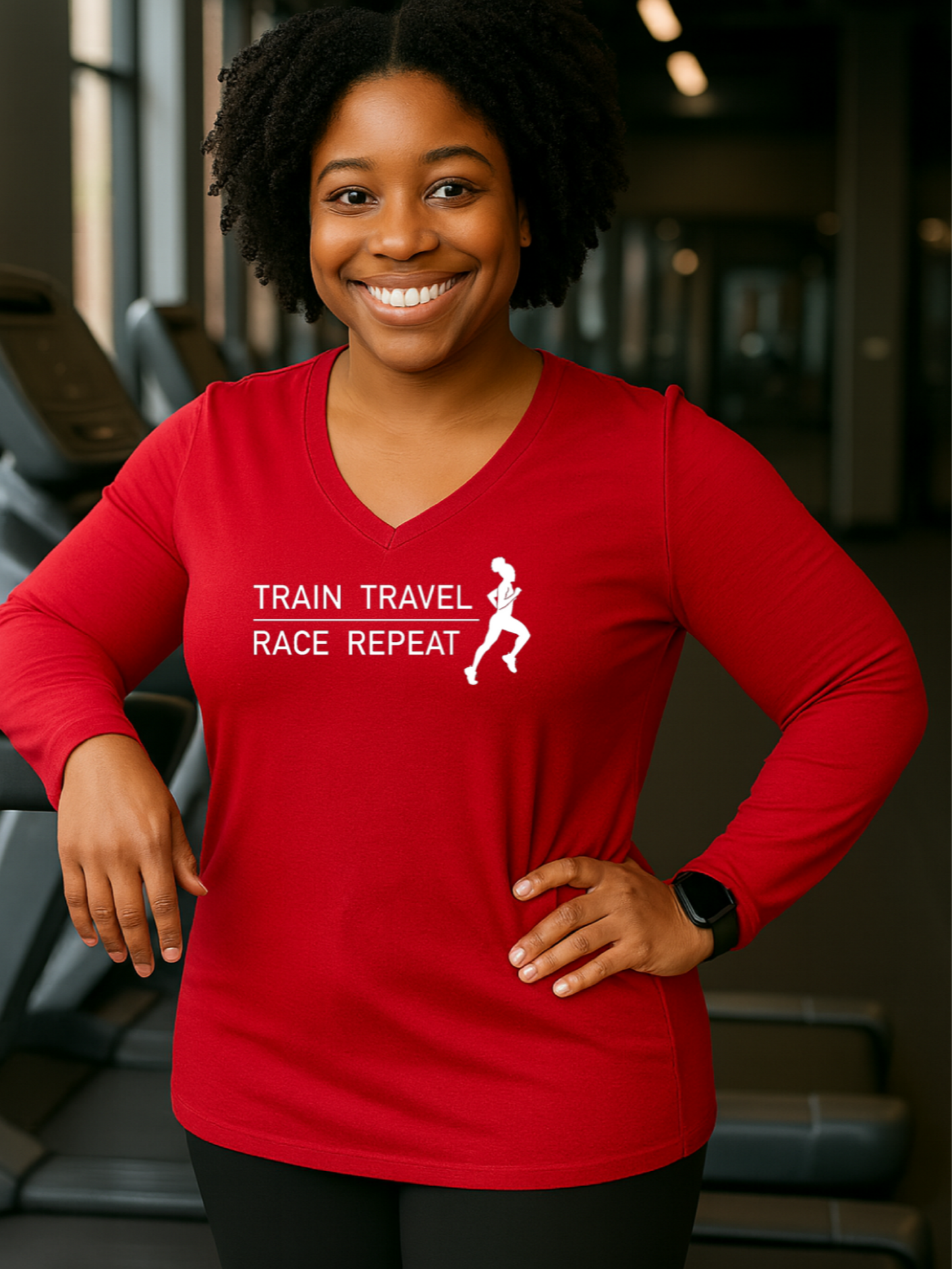 Train Travel Race Repeat Long Sleeve T-shirt