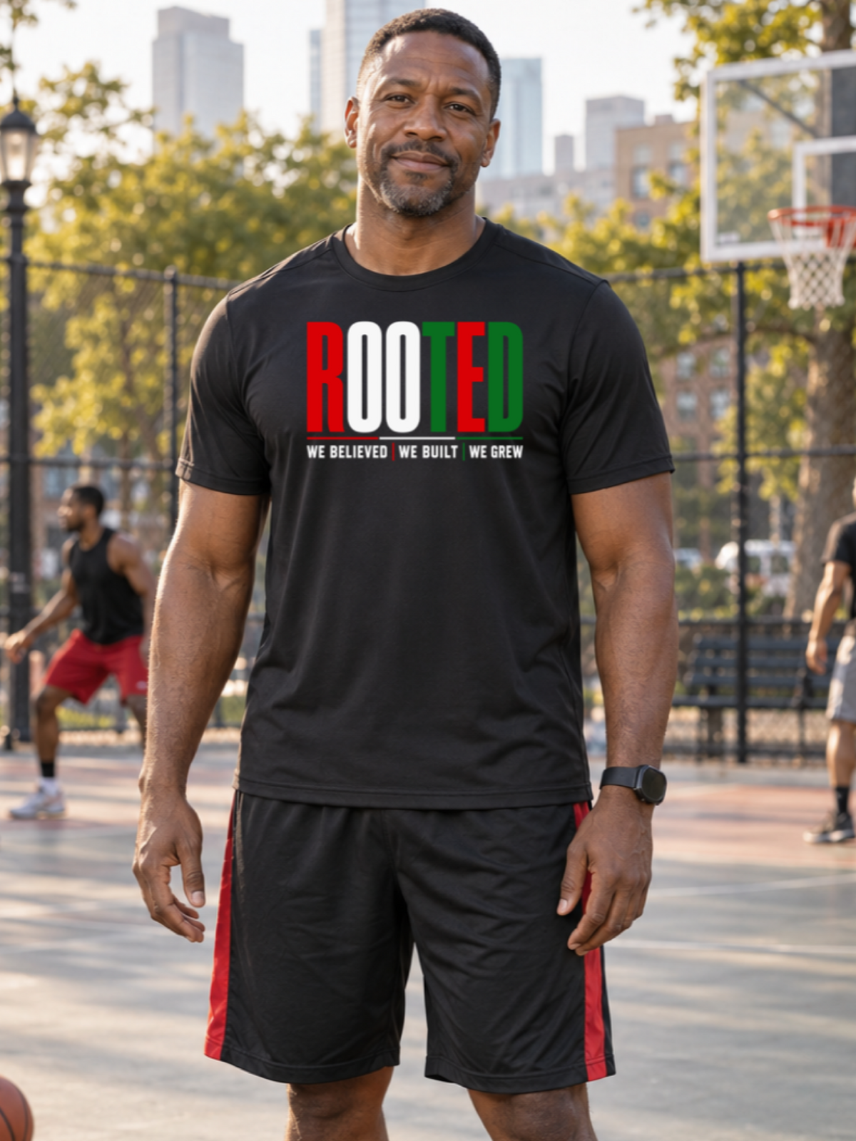 Men’s Rooted: We Believed, We Built We Grew Performance Tee