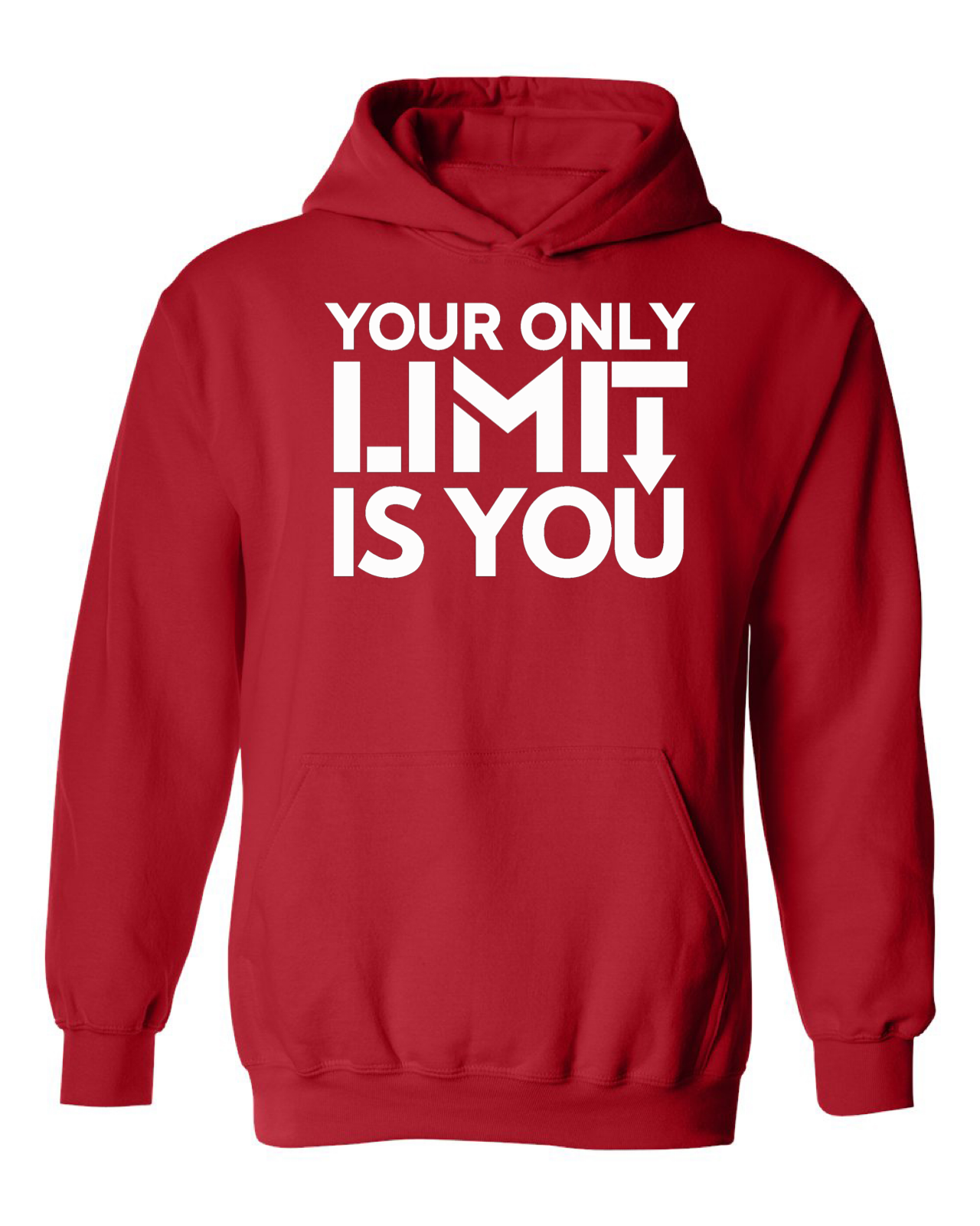 Men's Your Only Limit is You  Bright Colors Hoodie