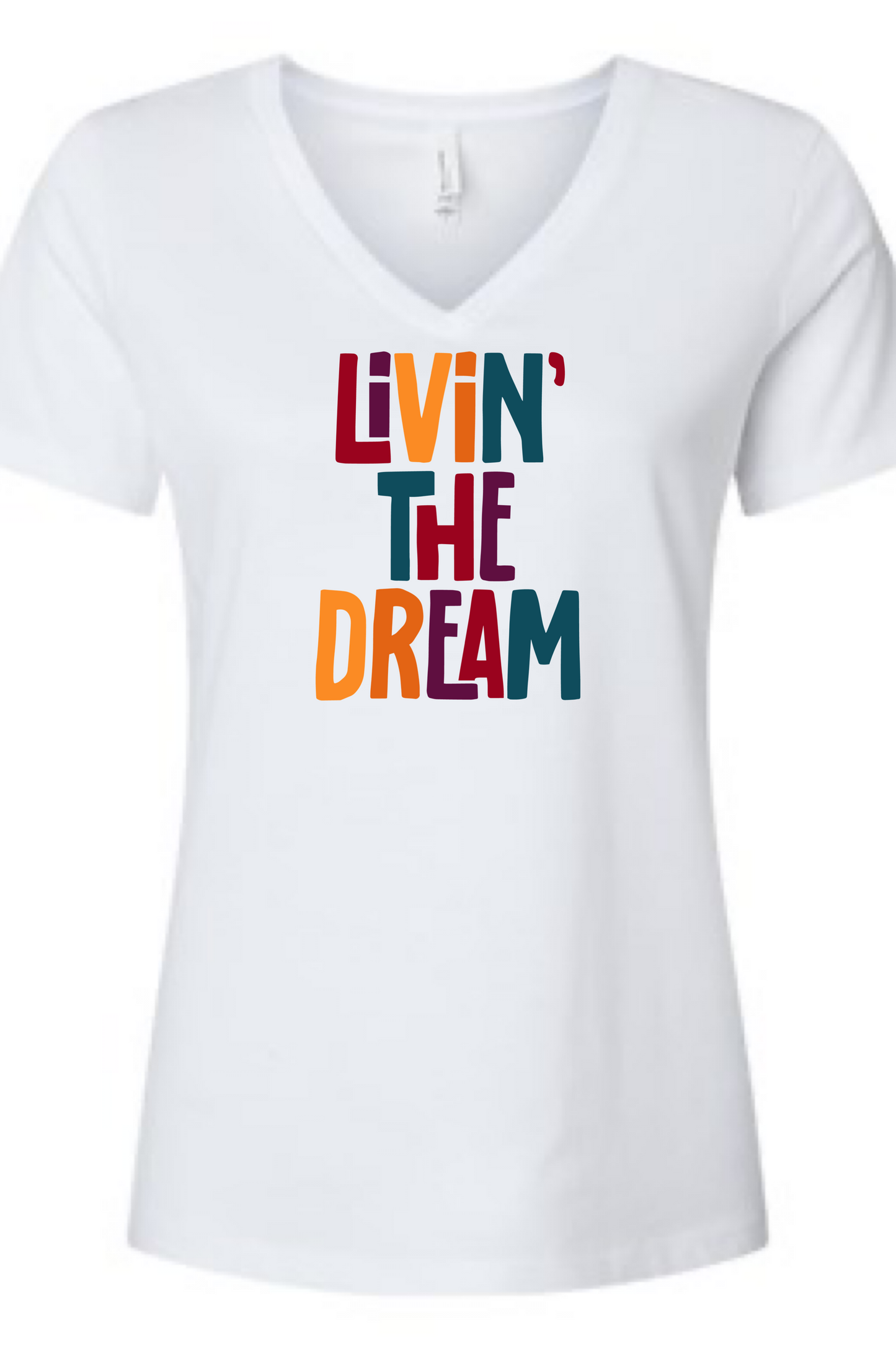 Livin" The Dream Tri- Blend V-Neck T-Shirt