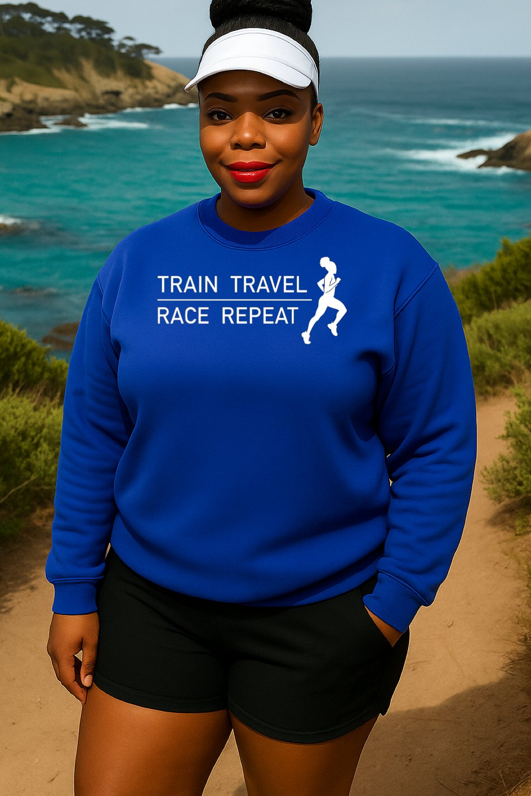 Train Travel Race Repeat Sweatshirt