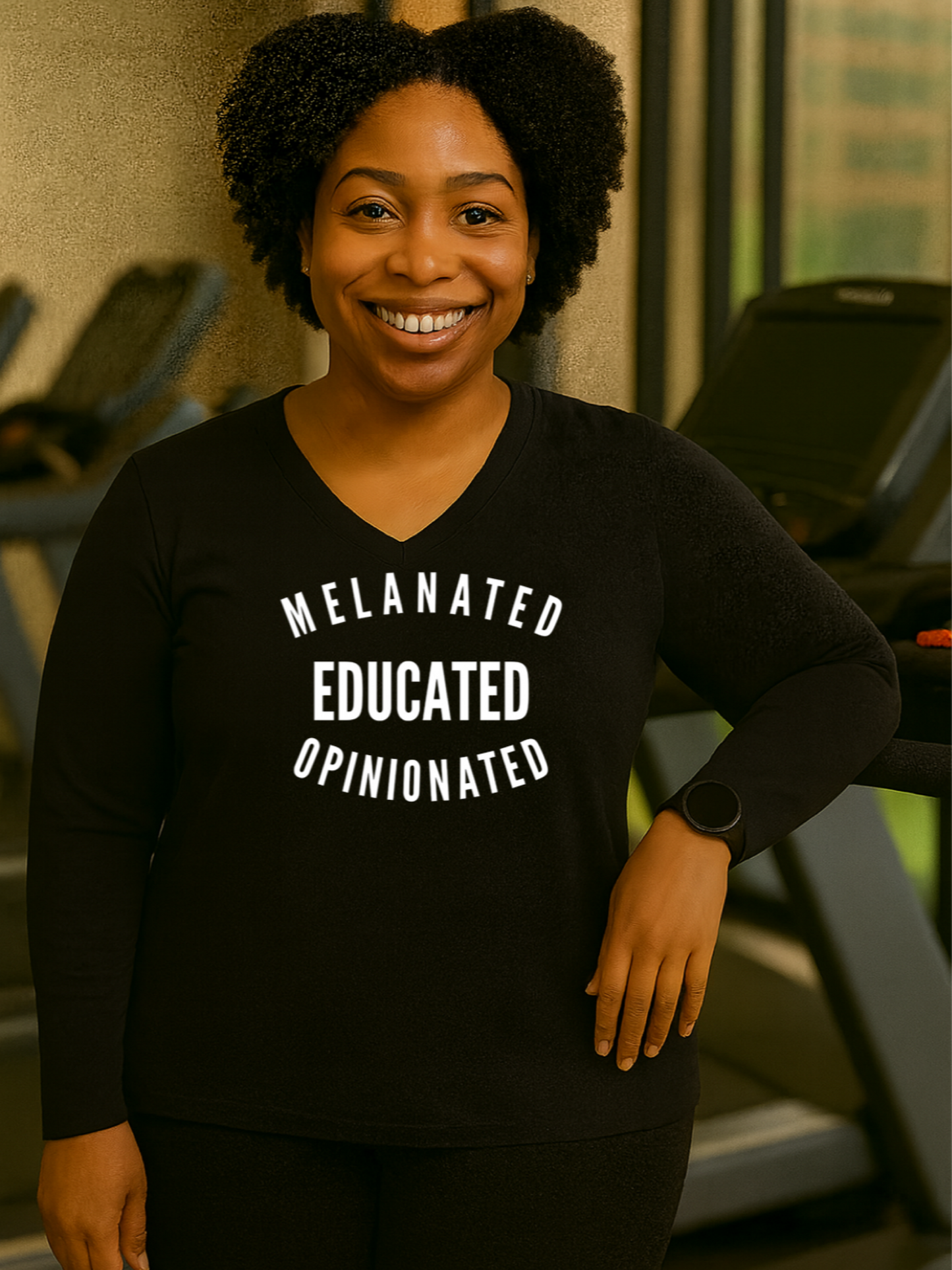 Melanated Educated Opinionated Long Sleeve