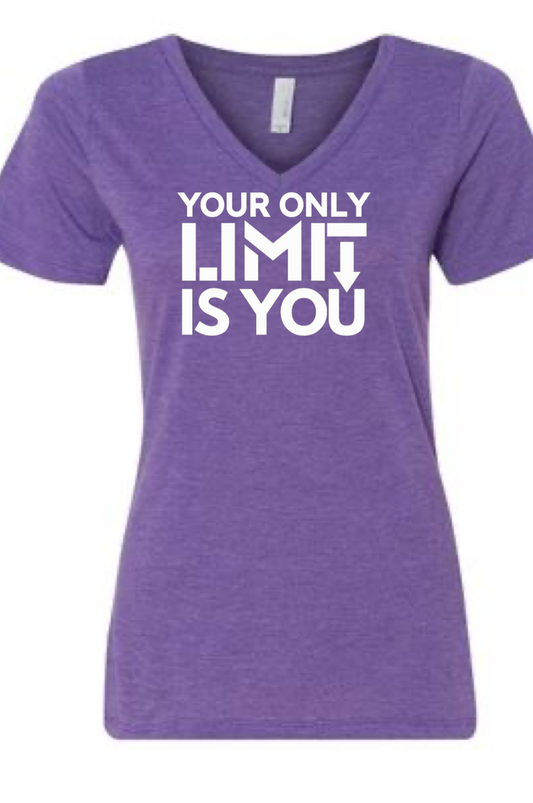 Your Only Limit is You Tri Blend V-Neck T-Shirt
