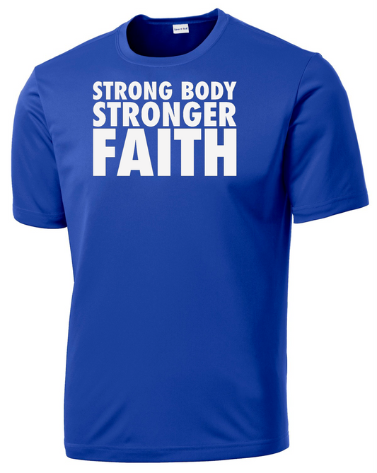 Men’s Strong Body Stronger Faith T-Shirt