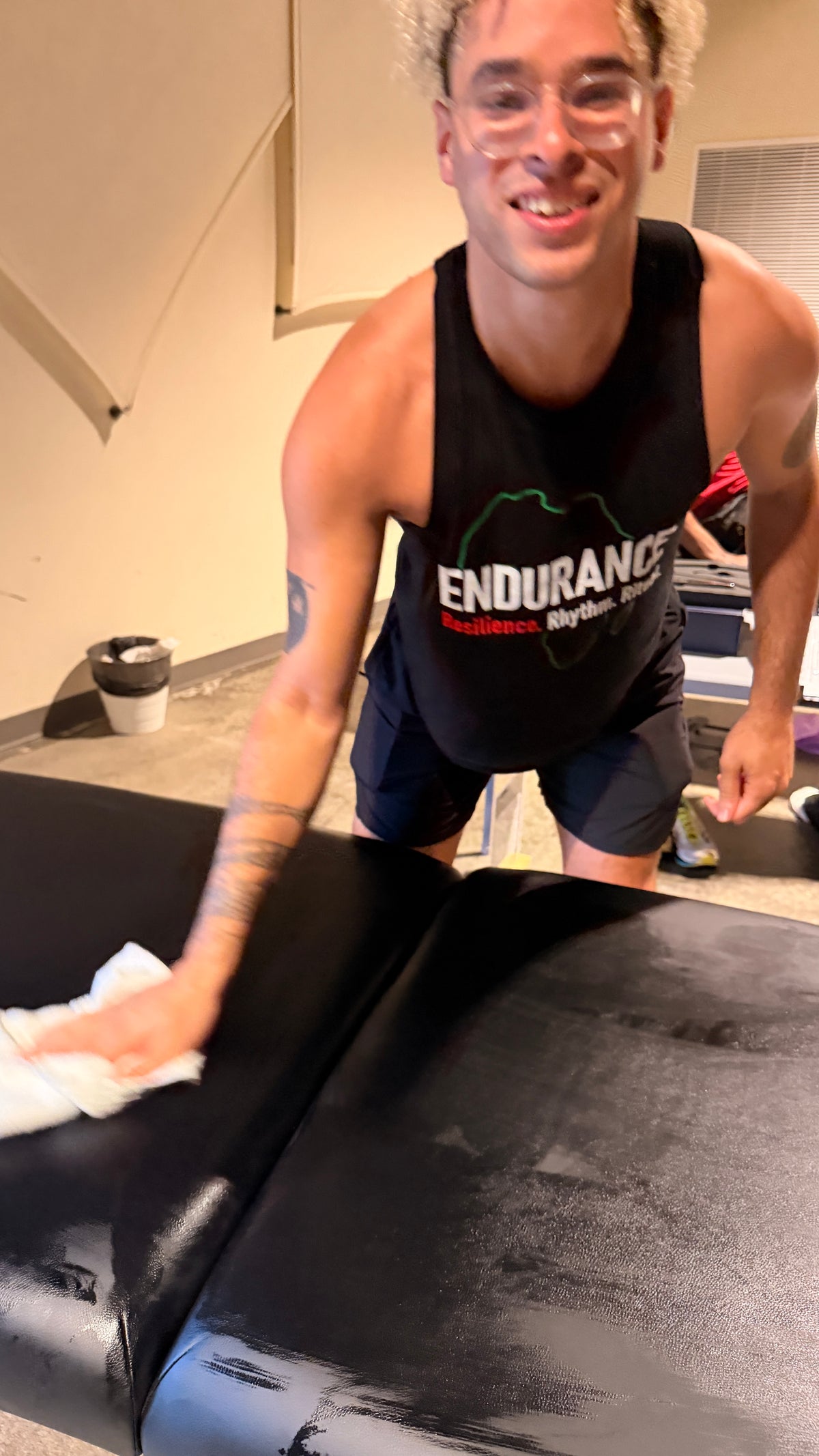 Endurance - Resilience. Rhythm. Ritual.  Racerback Crop Tank