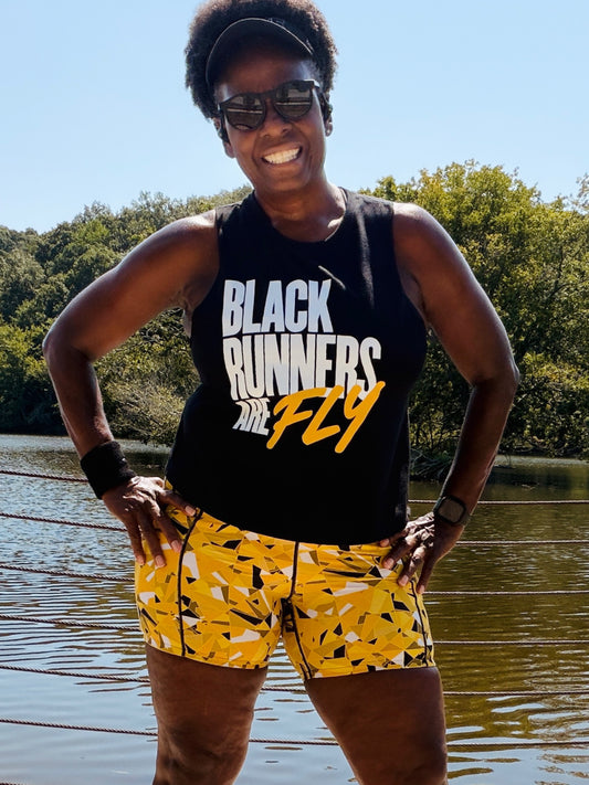 Black Runners Are Fly Crop Tank
