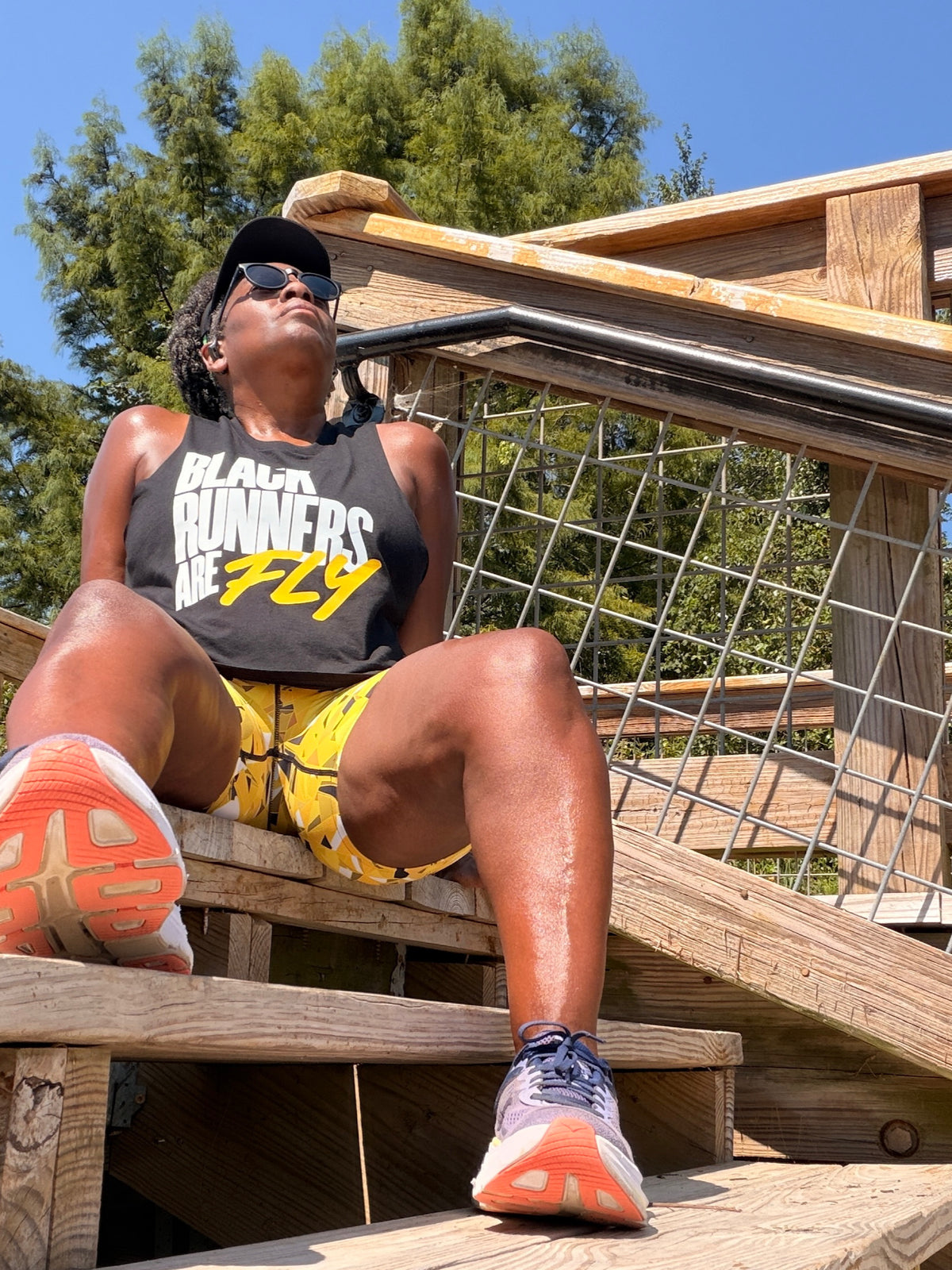 Black Runners Are Fly Crop Tank