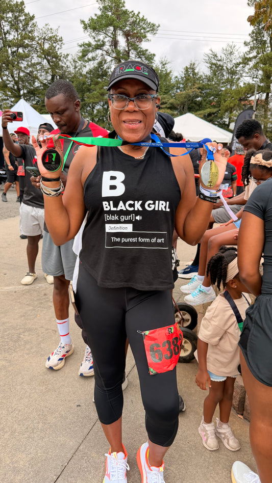 Black Girls Are Art Racerback Crop Tank
