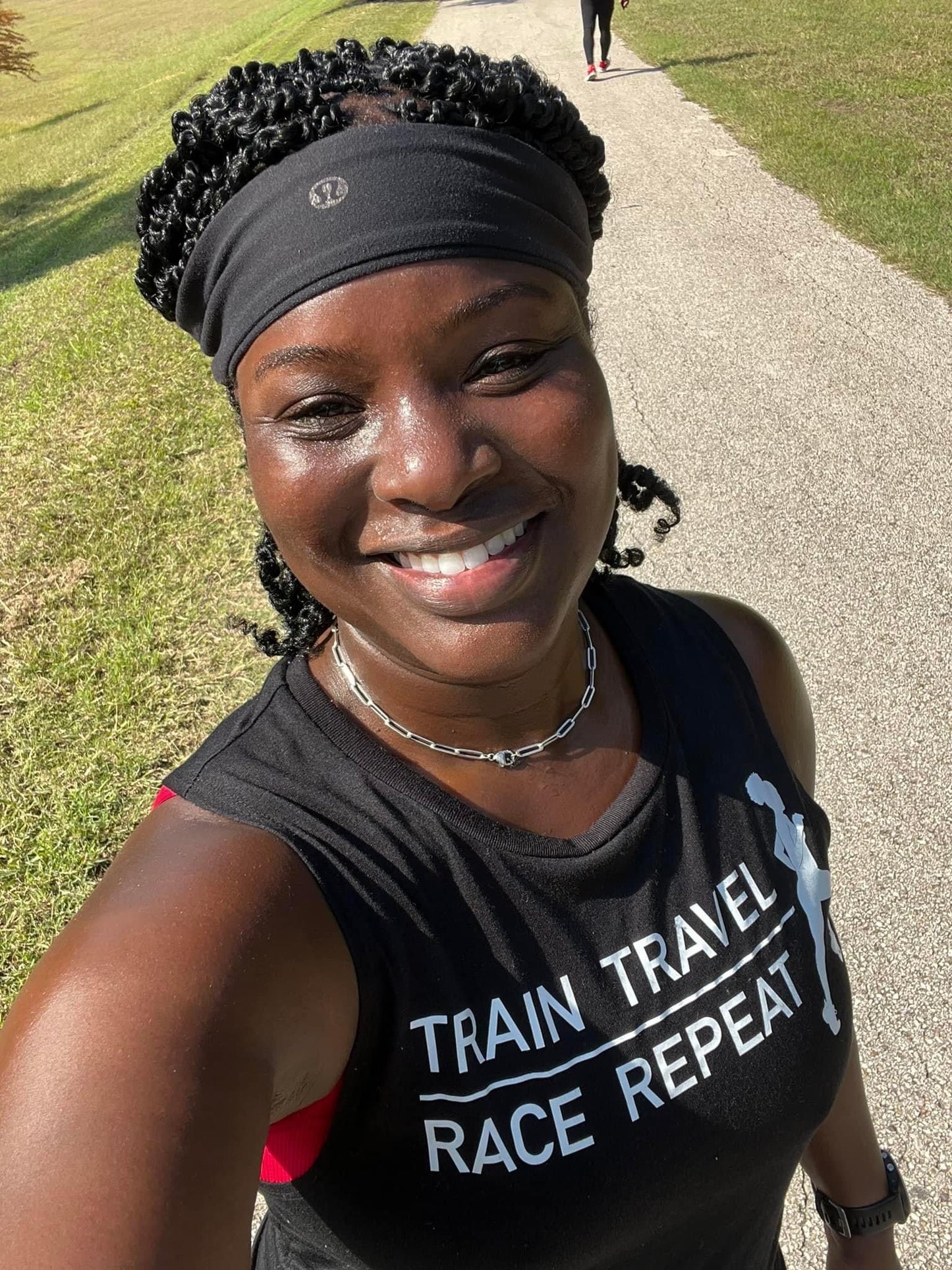 Train Travel Race Repeat  Muscle Tank