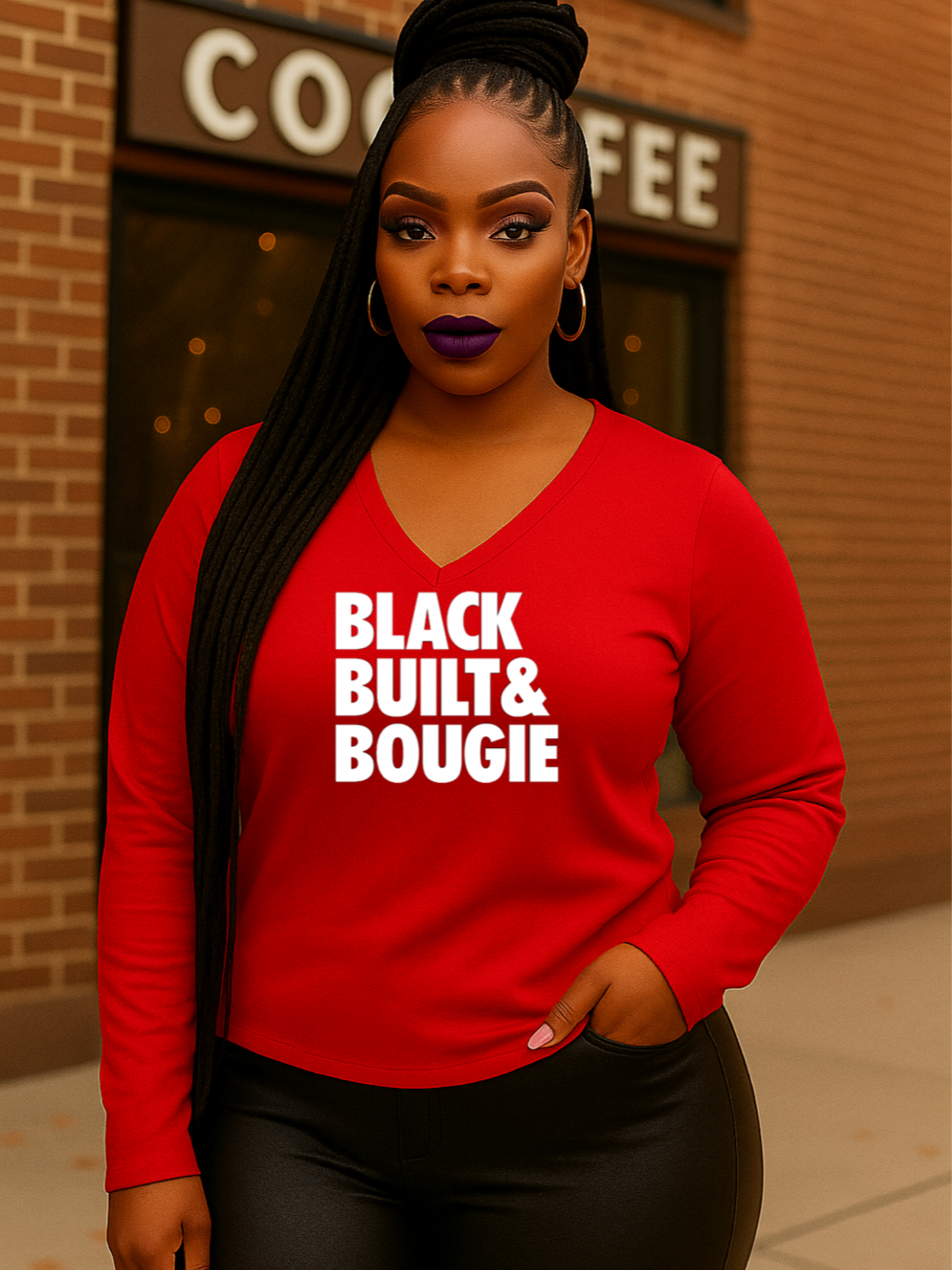 Black Built Bougie Long Sleeve T-shirt