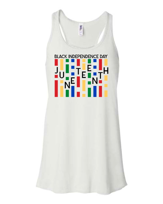 Black Independence Day Racerback Tank Top