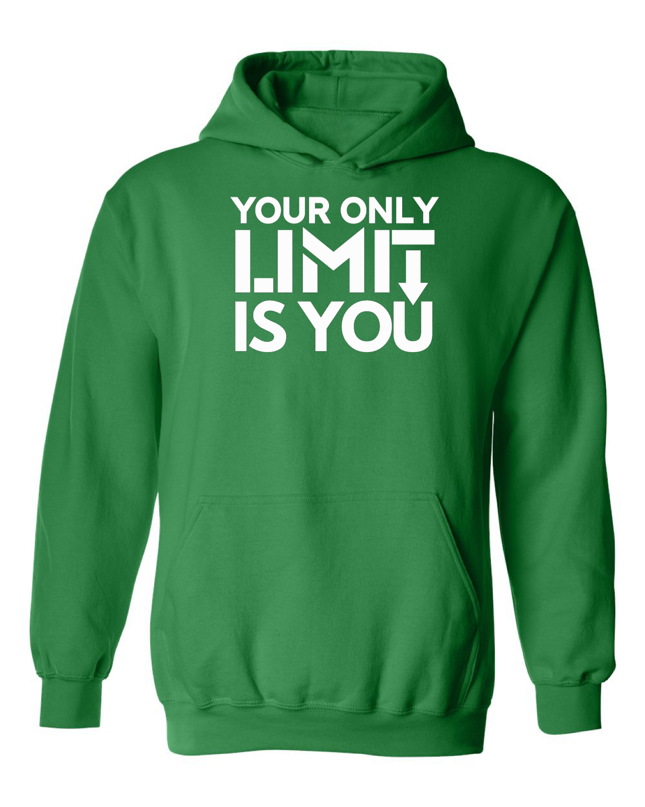 Men's Your Only Limit is You  Bright Colors Hoodie