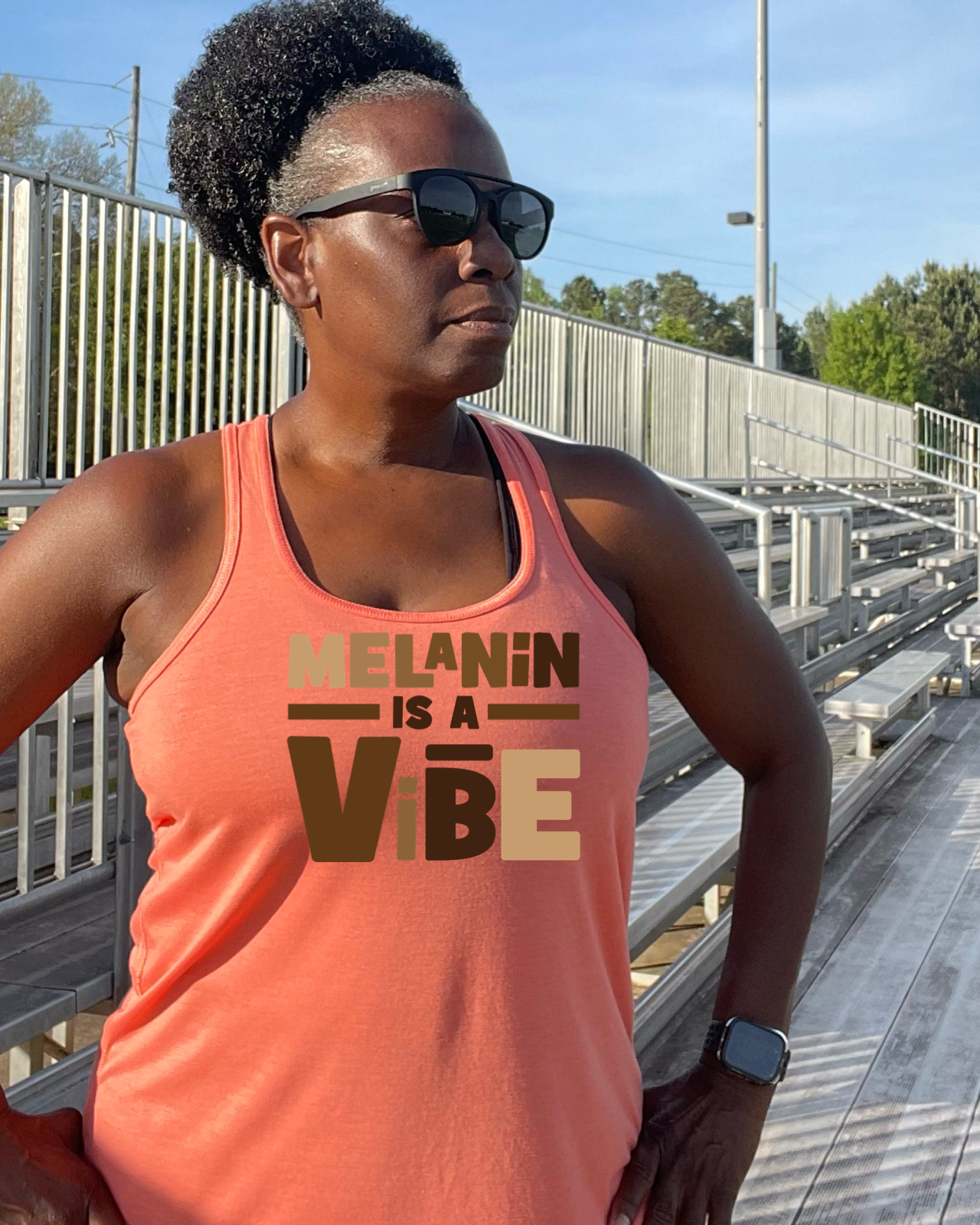 Melanin is a Vibe Racerback Tank Top