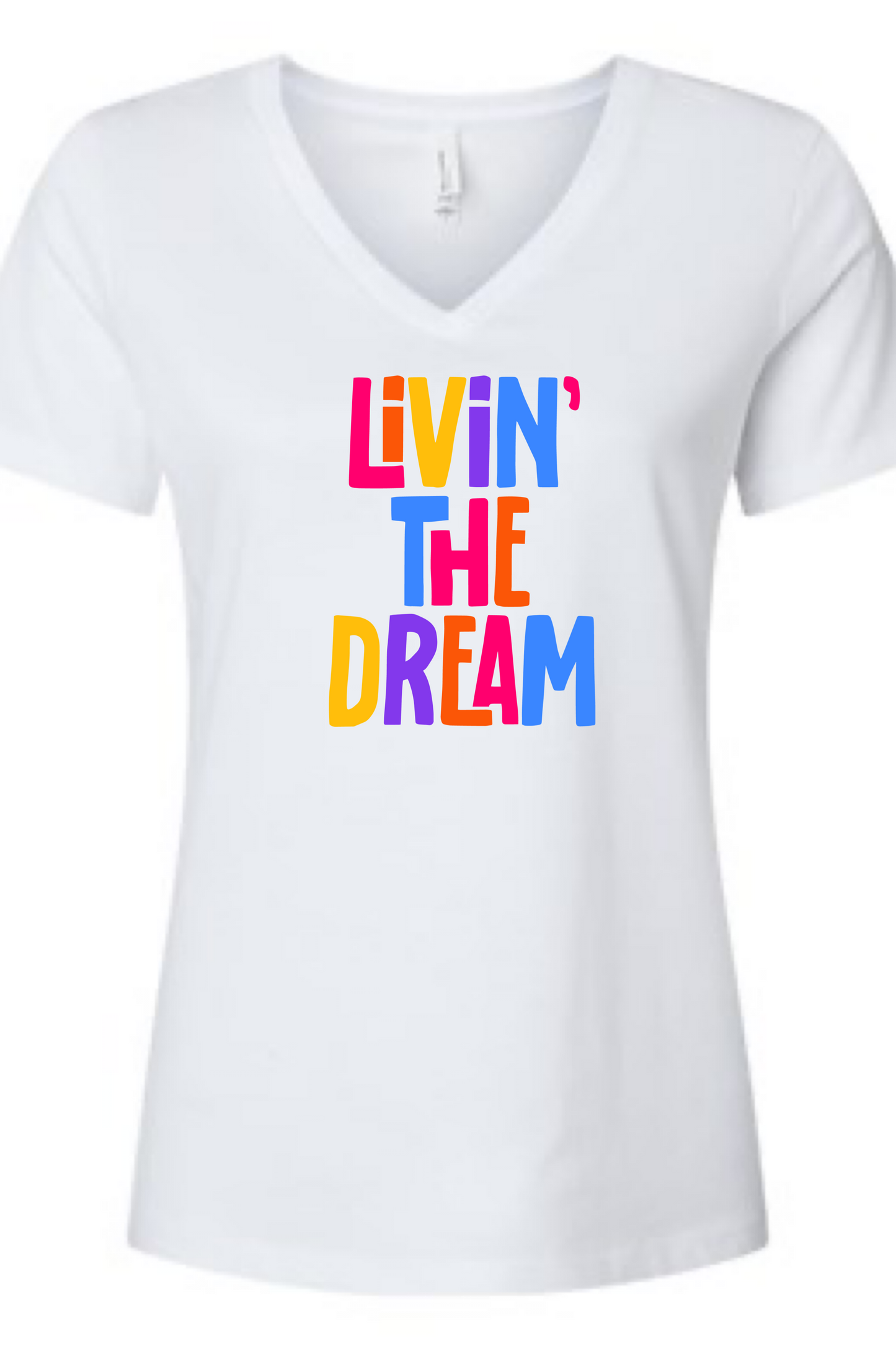 Livin" The Dream Tri- Blend V-Neck T-Shirt