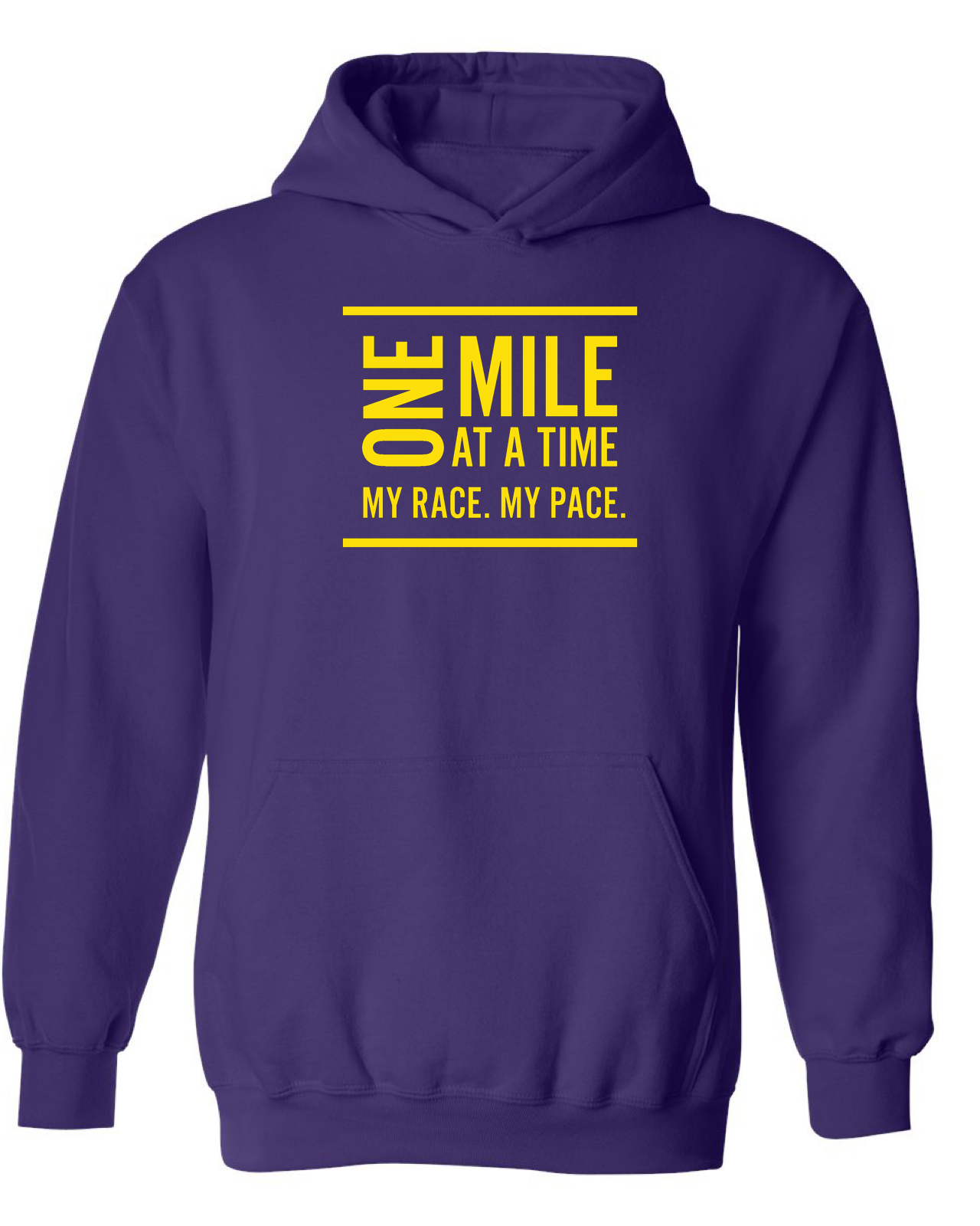 Your Race Your Pace Bright Colors Hoodie