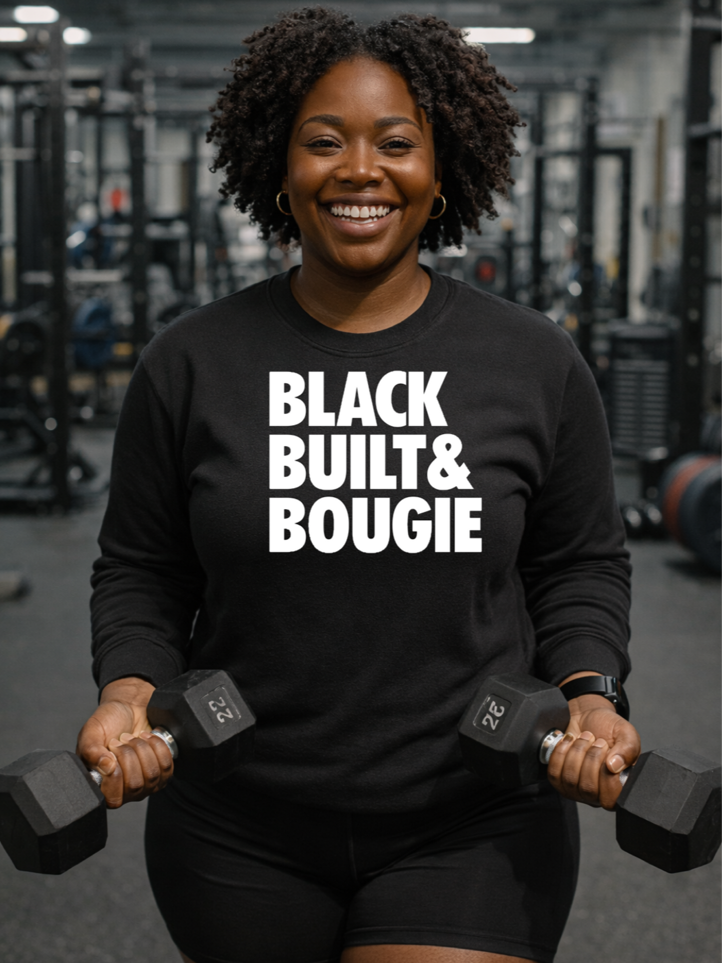 Black Built Bougie Crewneck Sweatshirt
