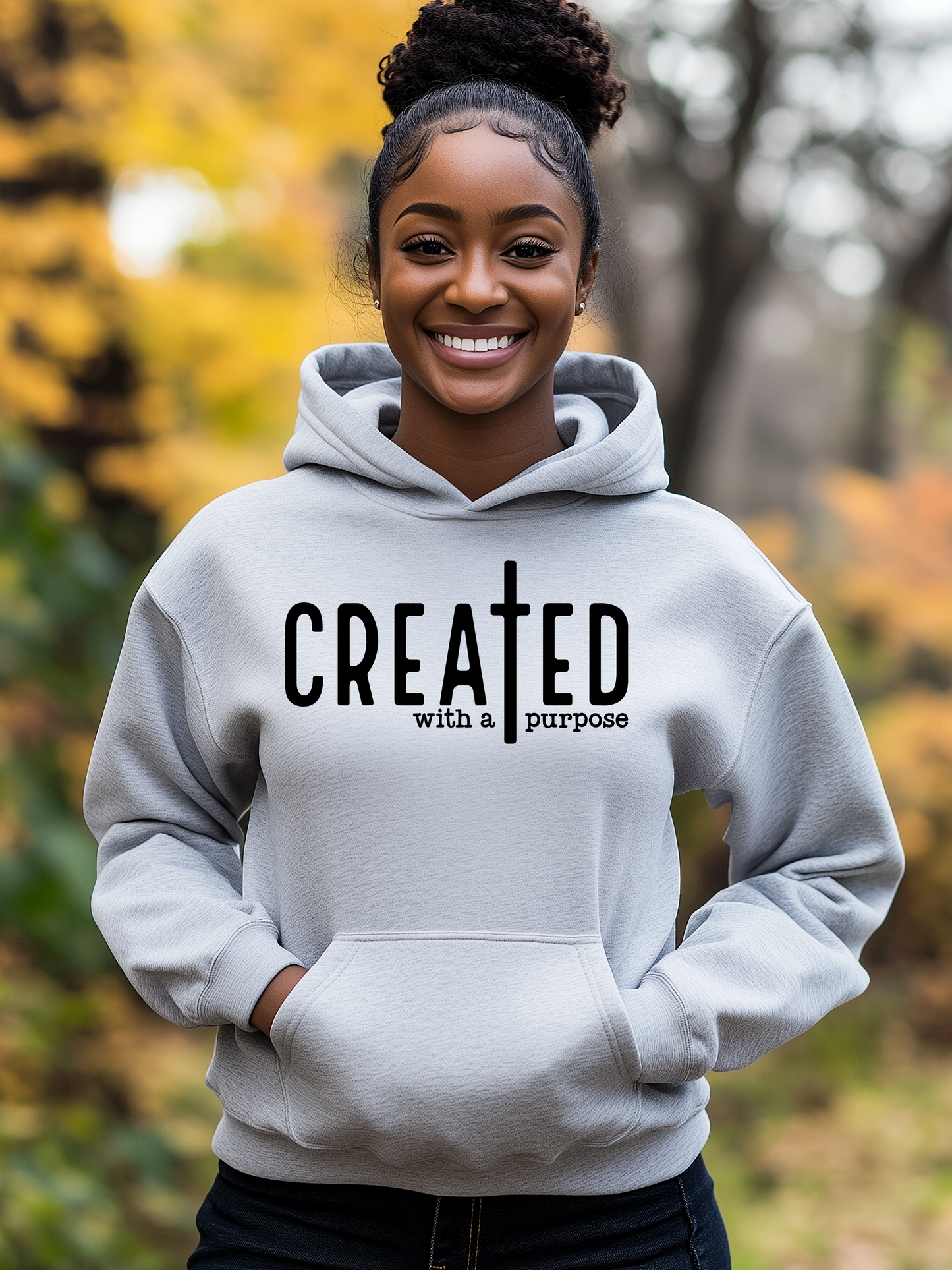 Created With A Purpose  Bright Colors Hoodie