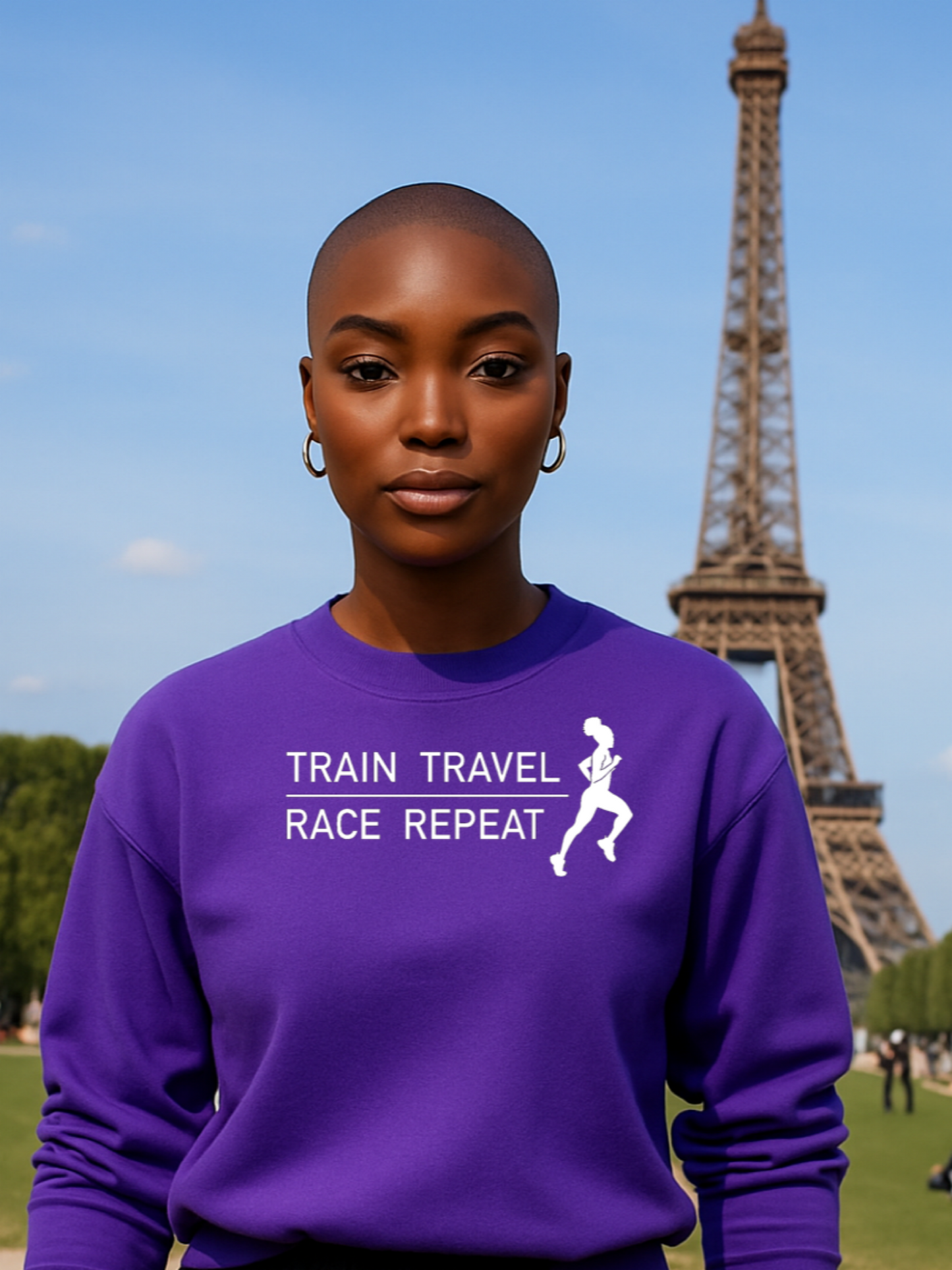 Train Travel Race Repeat Sweatshirt