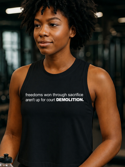 Freedom & Sacrifice  Crop Tank