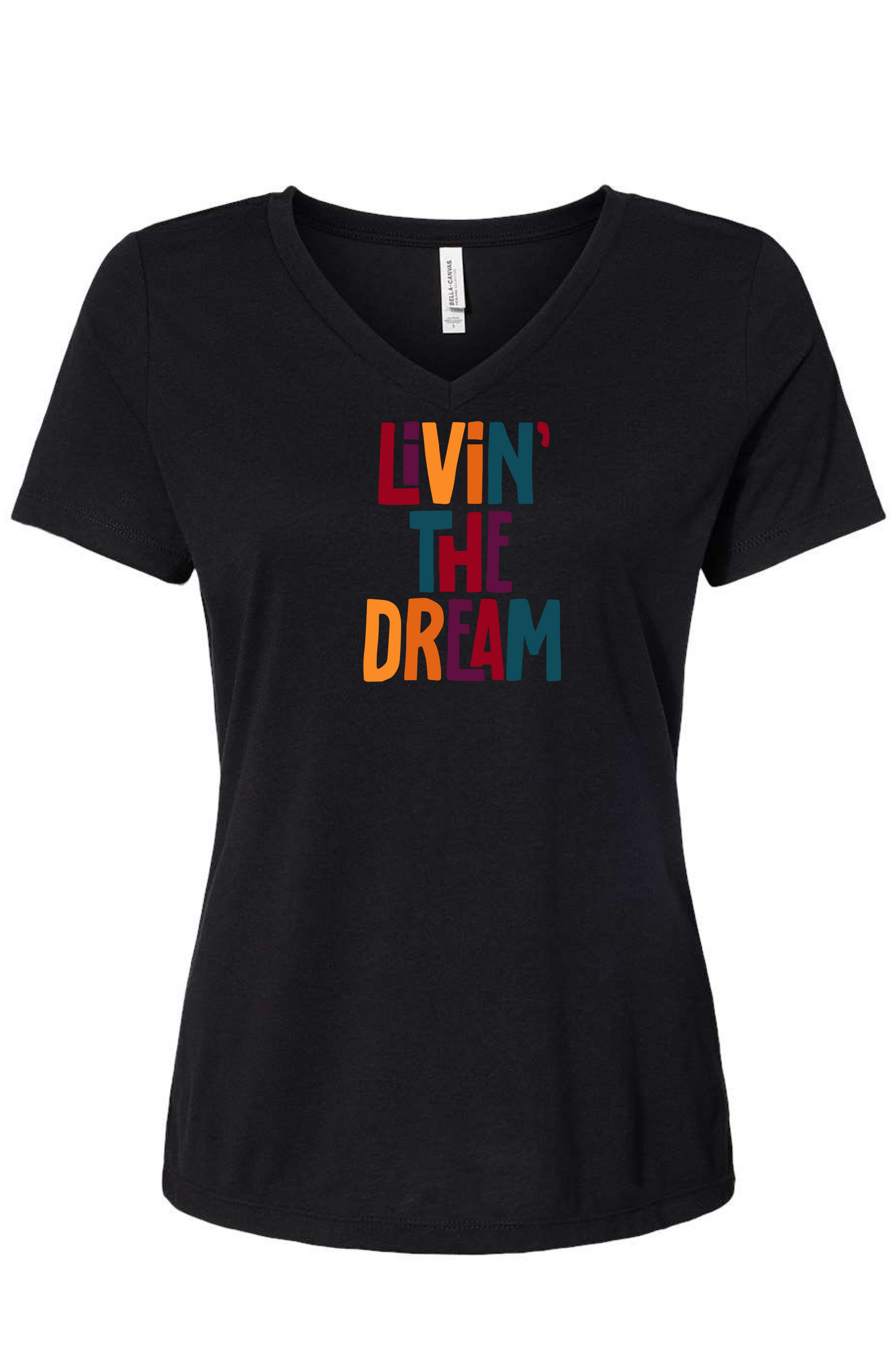 Livin" The Dream Tri- Blend V-Neck T-Shirt