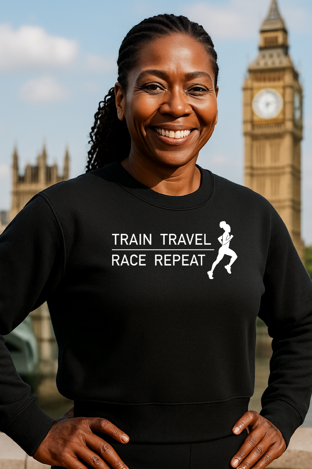 Train Travel Race Repeat Sweatshirt