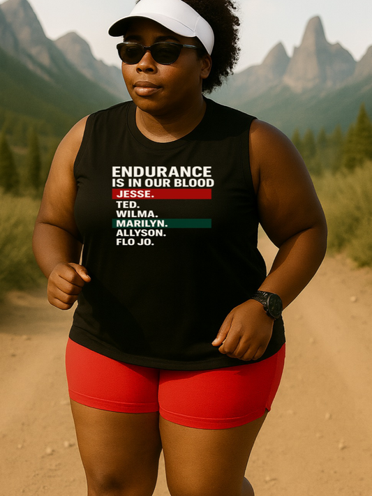 Endurance is in our Blood  Crop Tank