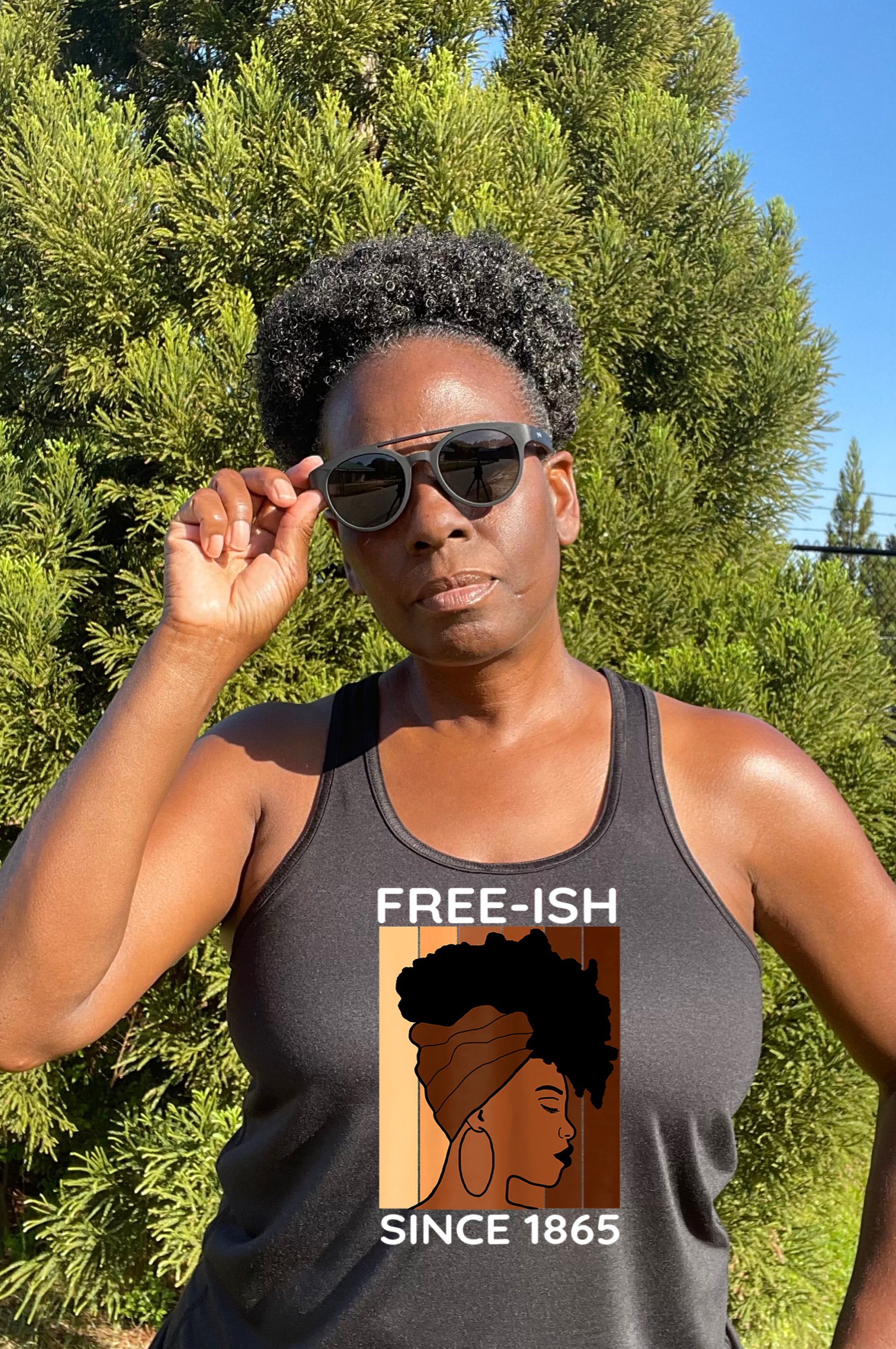 FREE-ISH RCERBACK TANK TOP FOR JUNETEENTH