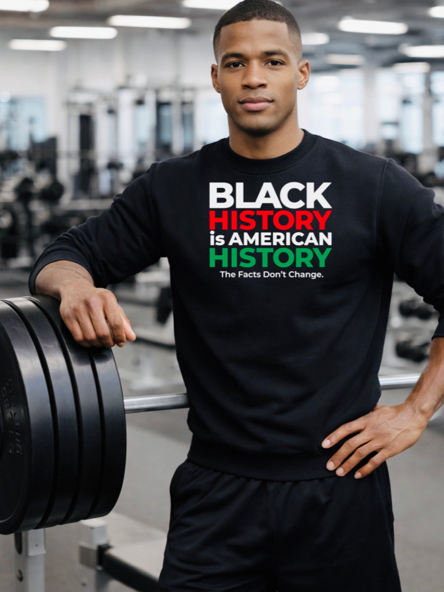 Men’s Black History is American HistoryCrewneck Sweatshirt