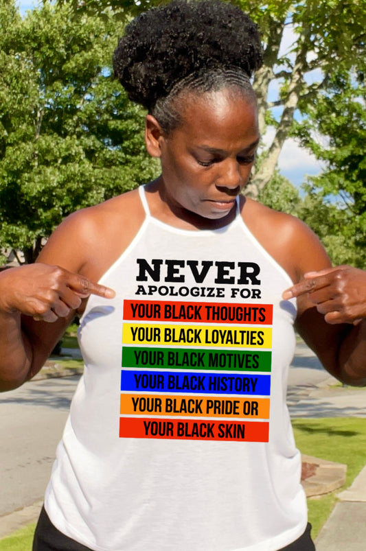 Never Apologize String Tank