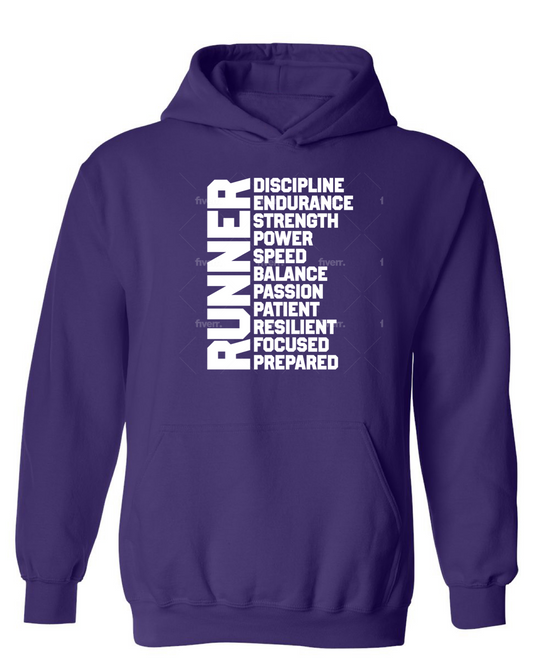 I Am Runner Bright Colors Hoodie