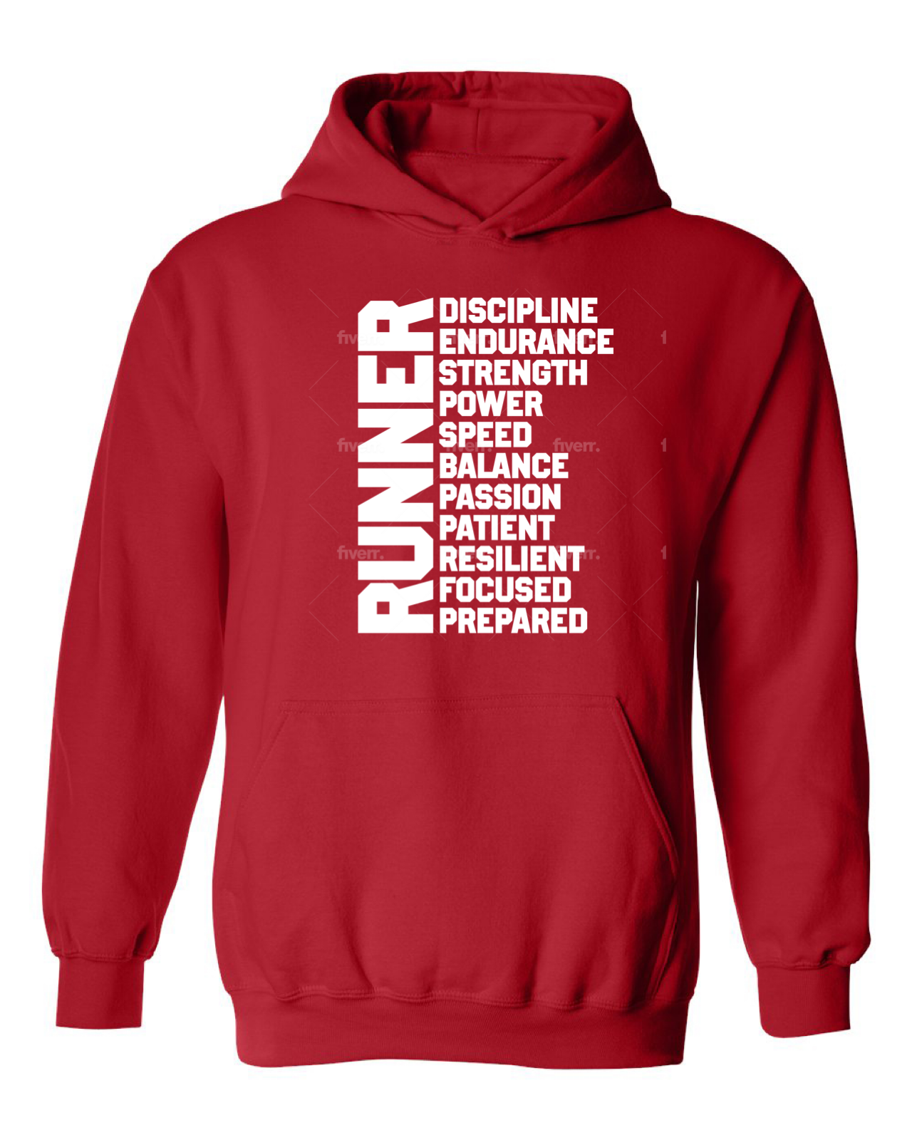 Men’s I Am Runner Bright Colors Hoodie