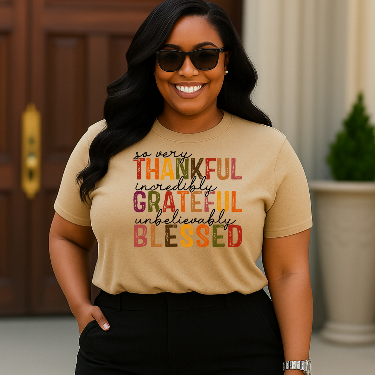 Thankful Grateful Blessed T-Shirt