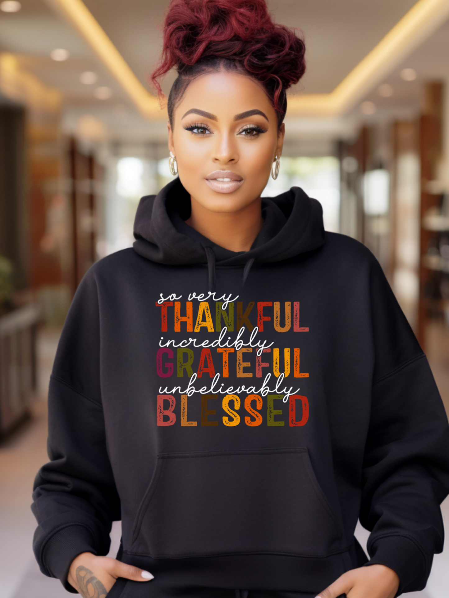 Thankful Grateful Blessed Hoodie