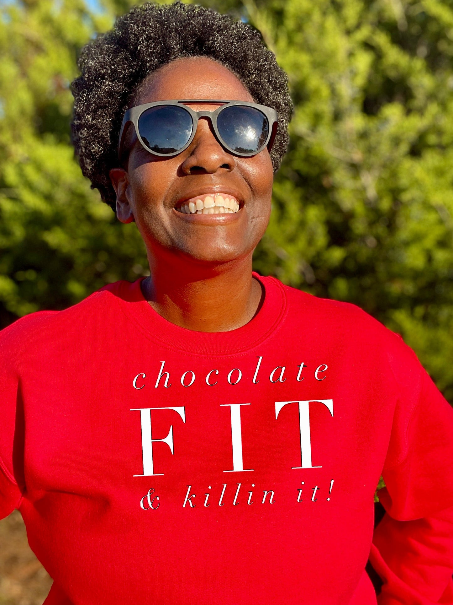 Chocolate Fit & Killin It  Crewneck Sweatshirt