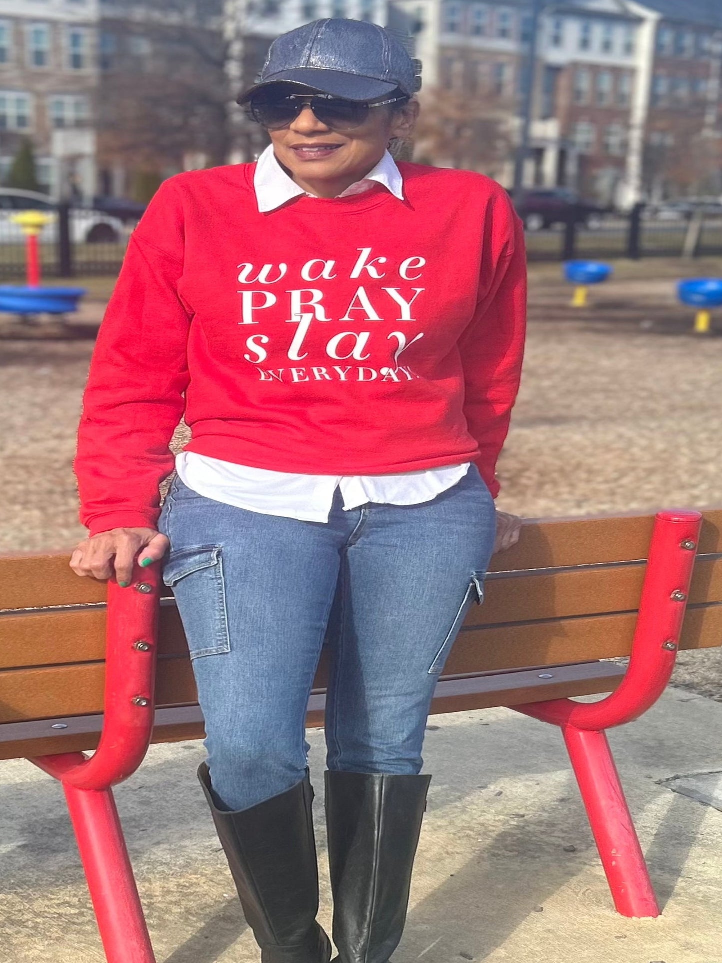 Wake Pray Slay Crewneck Sweatshirt