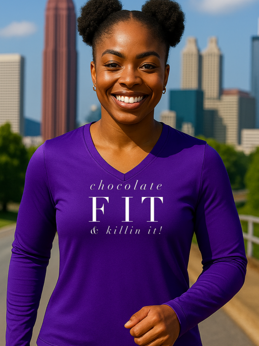 Chocolate Fit & Killin' It! Long Sleeve T-shirt